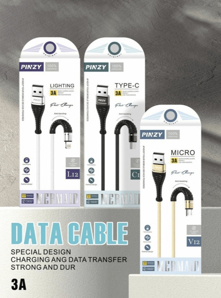 کابل تبدیل USB به USB-C پینزی مدل C12 طول 1 متر