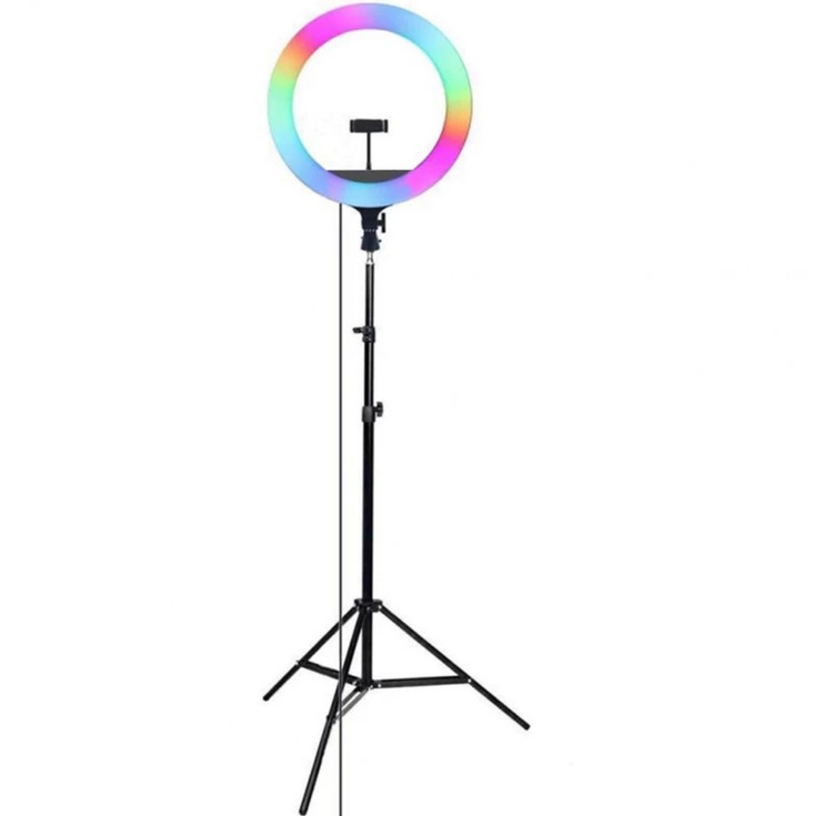 رینگ لایت مدل MJ26- RGB بهمراه سه پایه