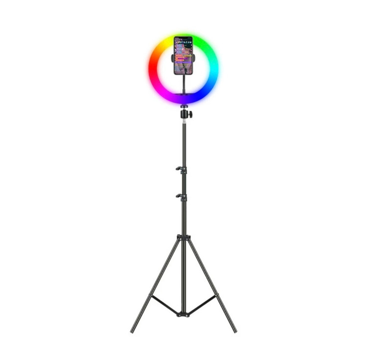 رینگ لایت مدل MJ26- RGB بهمراه سه پایه