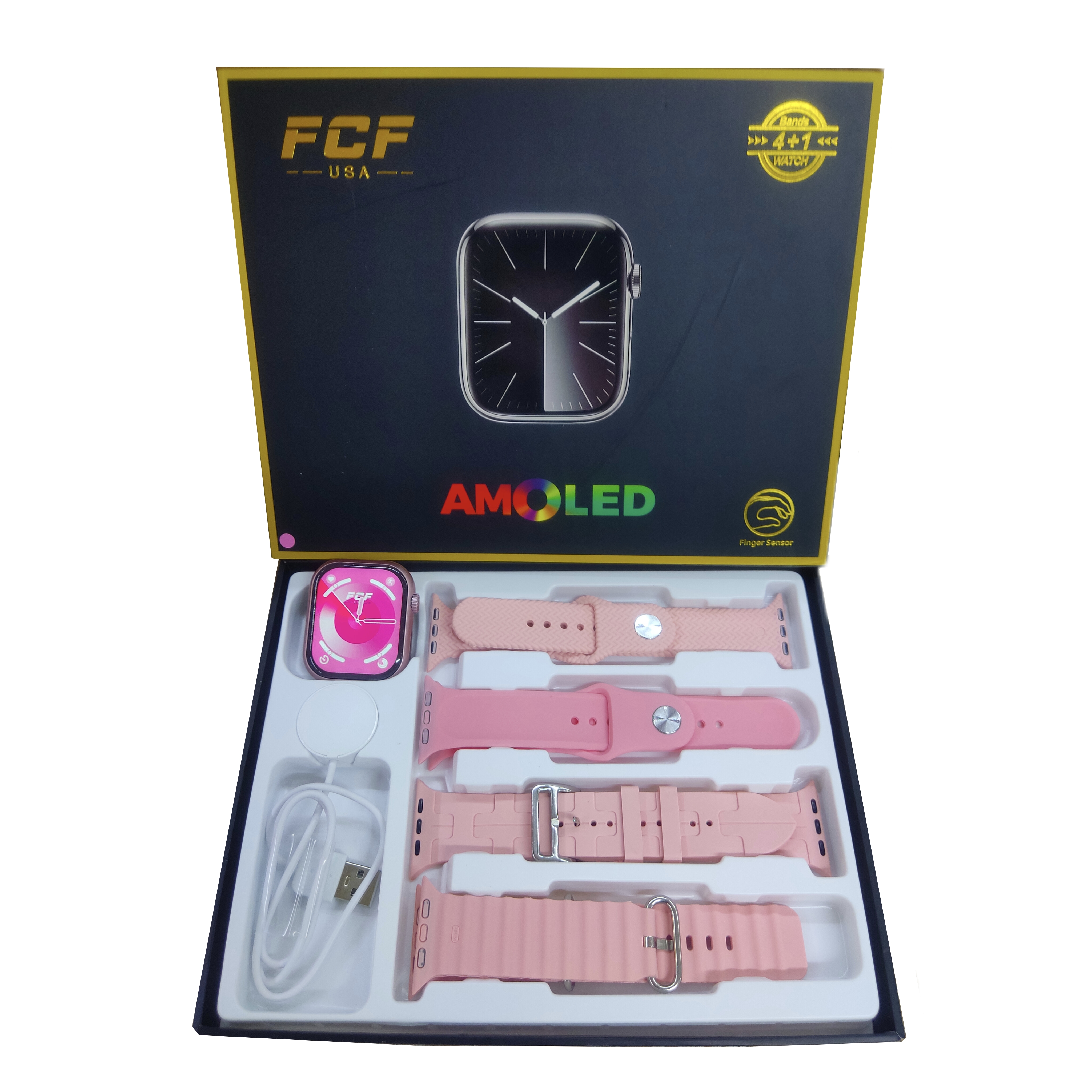 ساعت هوشمند FCF HK26 سری 9 مجهز به سنسور اثر انگشت