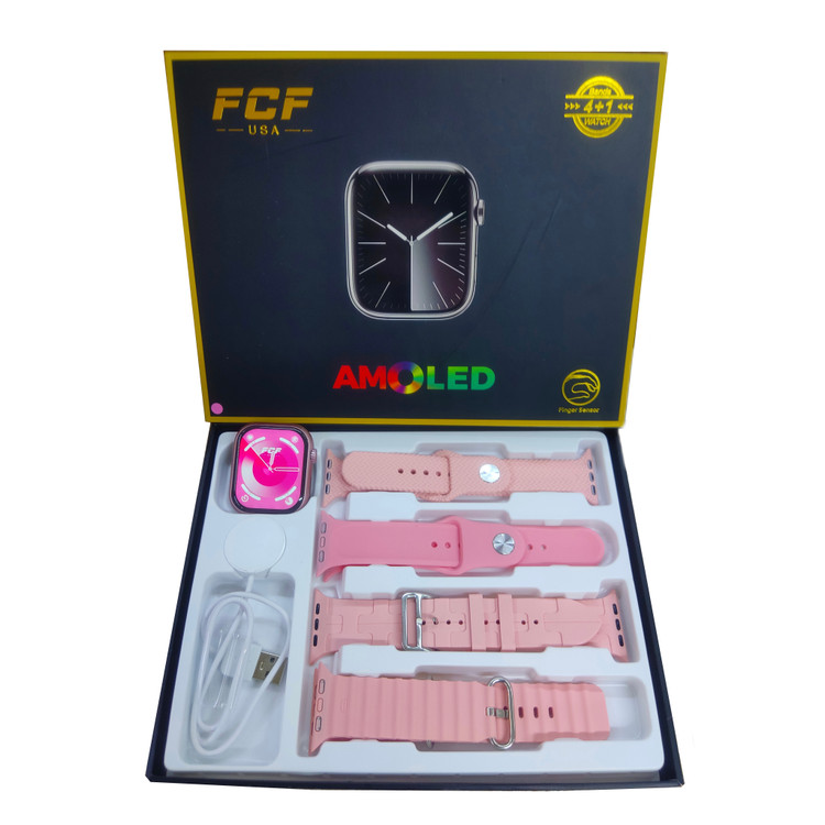 ساعت هوشمند FCF HK26 سری 9 مجهز به سنسور اثر انگشت