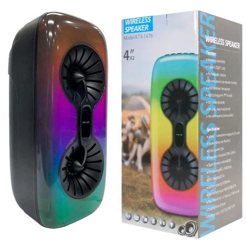 اسپیکر بلوتوثی قابل حمل 8 اینچ RGB مدل KTX-1476
