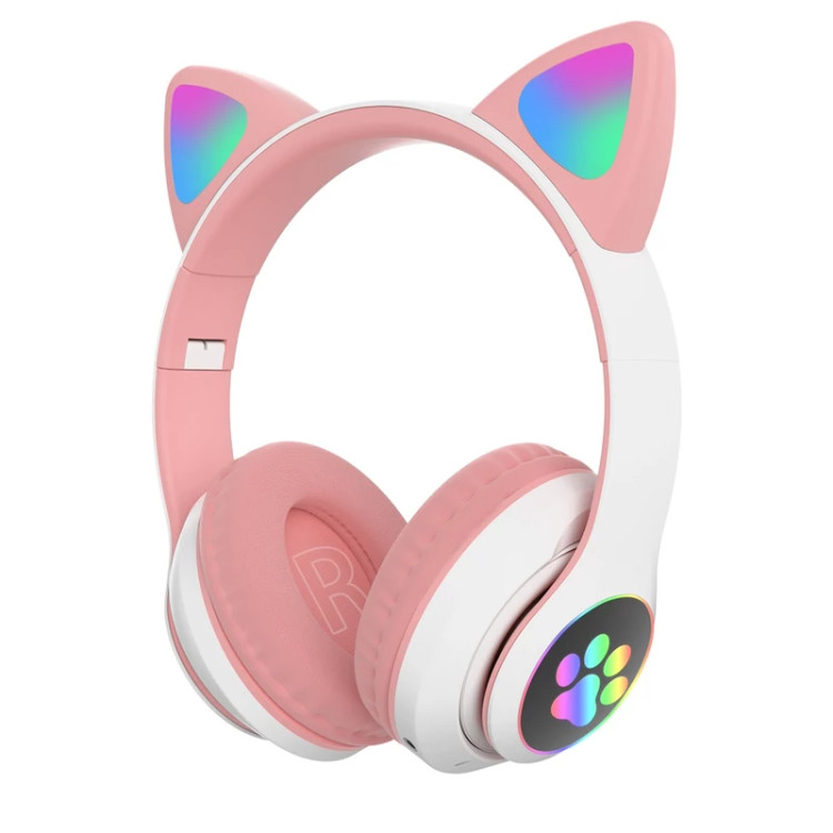 رنگبندی هدست طرح گربه با رقص نور RGB
