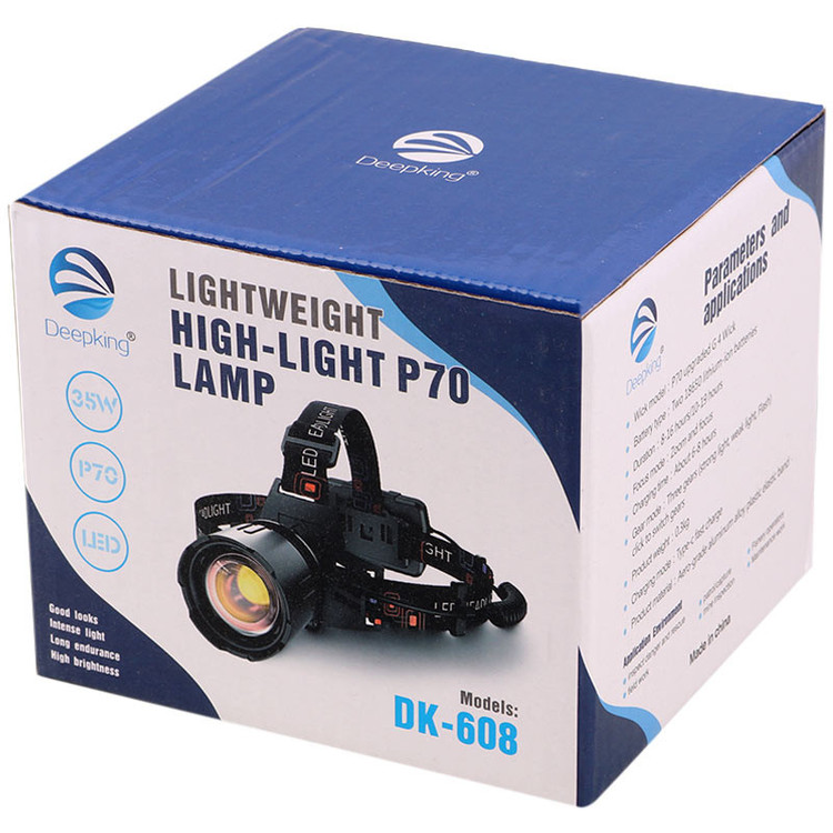 چراغ پیشانی زوم دار دیپ کینگ مدل DK-608