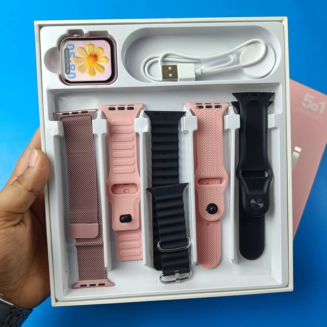 ساعت هوشمند سری ۱۰ ویسمی مدل WISME-X28 mini با 5 بند میلانس و سیلیکونی